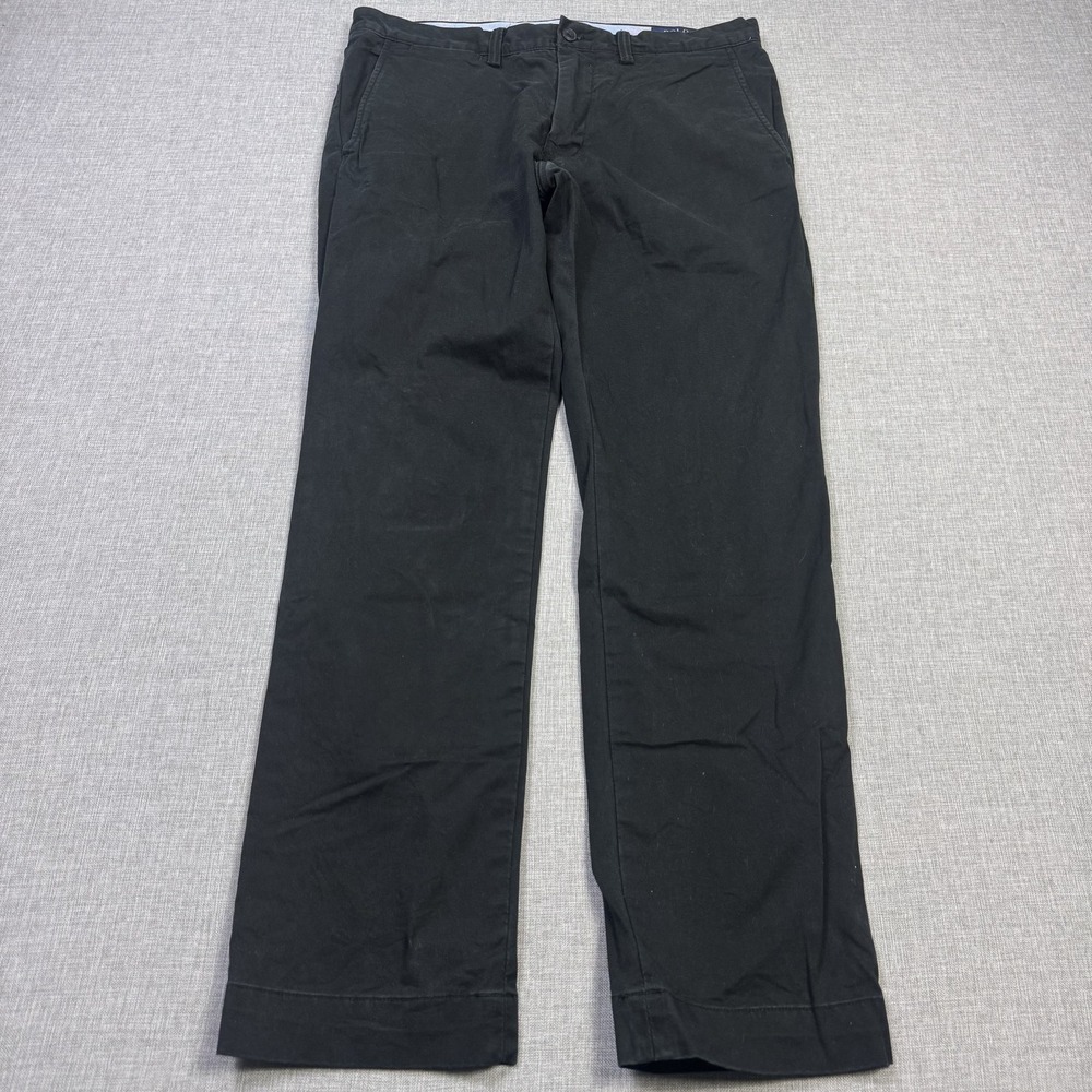 Polo Ralph Lauren The Polo Chino Pants Mens 32x30 Black Cotton Stretch Fit